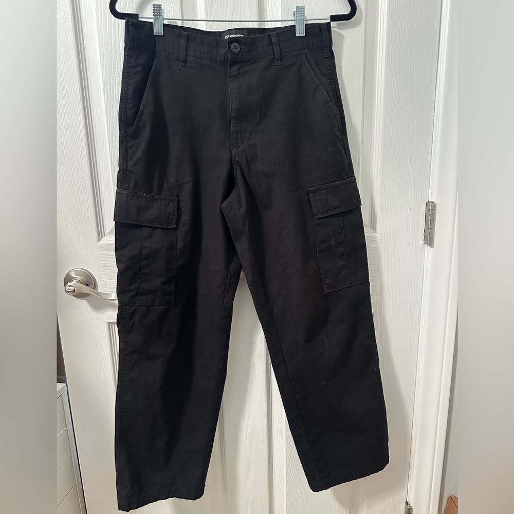 RSQ by Tillys Mens Loose Cargo Pants - black 28 x 30 - Picture 2 of 13